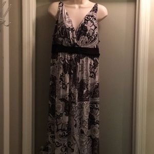 Soma Intimates Paisley Print Maxi Empire Waist XL